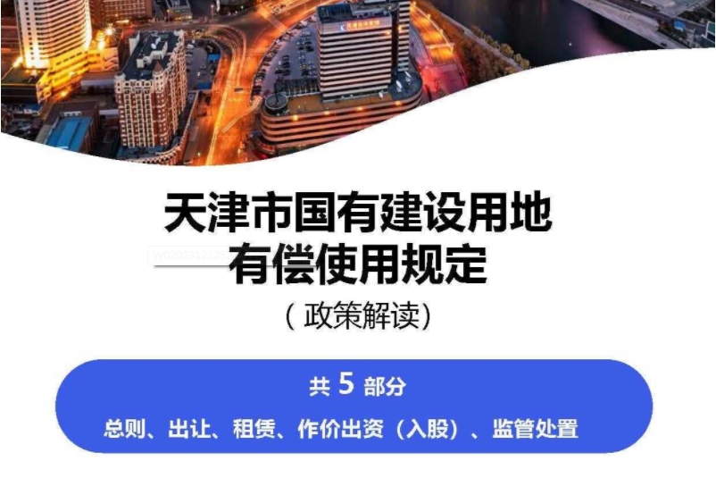 【一图读懂】《天津市国有建设用地有偿使用规定》